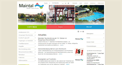 Desktop Screenshot of maintal.de